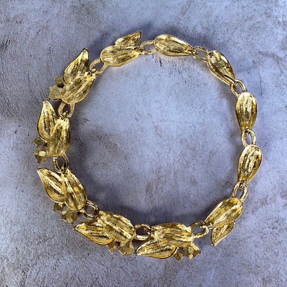 Auth Givenchy Crystal-Embellished Gold Tone Choker - Picture 8 of 10